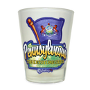 Pennsylvania Shot Glass Frosted Map & Flag  (1.5oz)