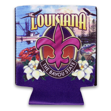 ルイジアナ州 クージー 缶クーラー（保冷 保温 ドリンクホルダー） [壁画] / Louisiana Koolie Pocket Mural