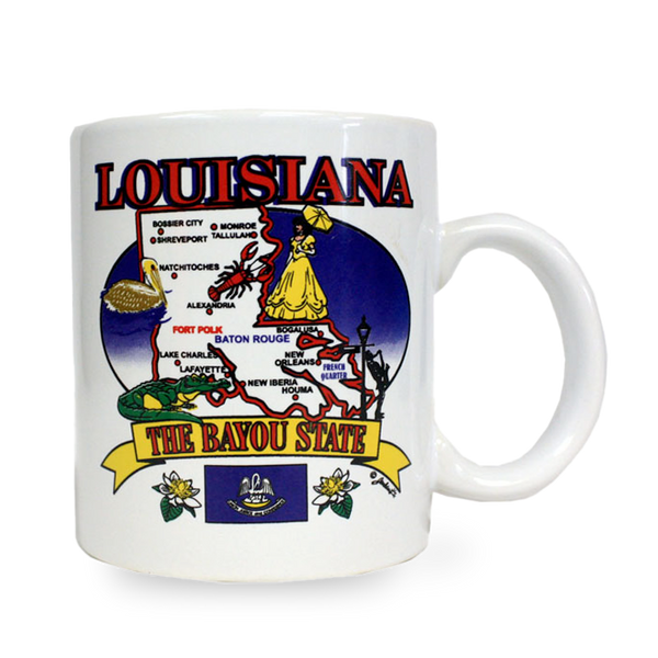 Louisiana Mug State Map (11oz)