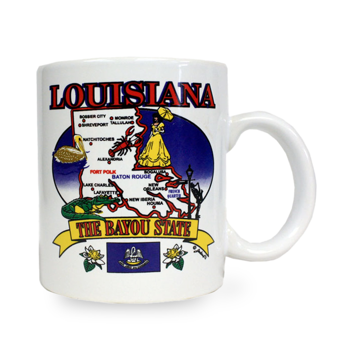 Louisiana Mug State Map (11oz)