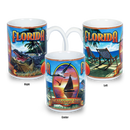 フロリダ州 マグカップ（15oz/443ml）[壁画] / Florida Mug Mural (15oz)