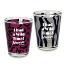 Arkansas Shot Glass Wild Animal Print Glitter(1.5oz)