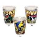 アイオワ州 ショットグラス（1.5oz）[壁画] / Iowa Shot Glass Mural (1.5oz)