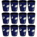 サウスカロライナ州 ショットグラス グリッター（1.5oz）[州旗] / South Carolina Shot Glass Glitter State Flag (1.5oz)