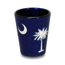 サウスカロライナ州 ショットグラス グリッター（1.5oz）[州旗] / South Carolina Shot Glass Glitter State Flag (1.5oz)