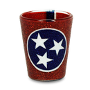 テネシー州 ショットグラス グリッター（1.5oz）[州旗] / Tennessee Shot Glass Glitter State Flag (1.5oz)