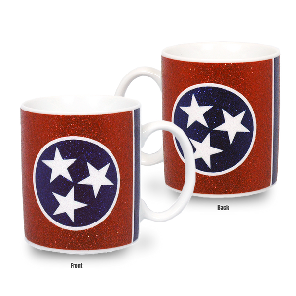 テネシー州 マグカップ グリッター（11oz/325ml）[州旗] / Tennessee Mug Glitter State Flag (11oz)