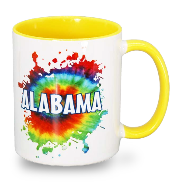 アラバマ州 マグカップ（11oz/325ml）[タイダイ] / Alabama Mug Tie Dye (11oz)