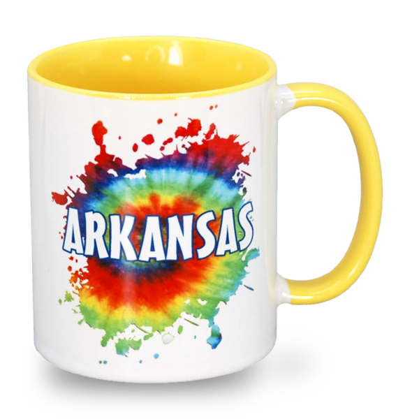 アーカンソー州 マグカップ（11oz/325ml）[タイダイ] / Arkansas Mug Tie Dye (11oz)