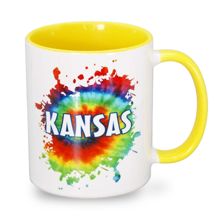 カンザス州 マグカップ（11oz/325ml）[タイダイ] / Kansas Mug Tie Dye (11oz)