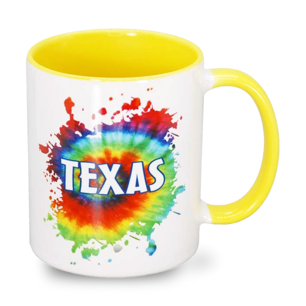 テキサス州 マグカップ（11oz/325ml）[タイダイ] / Texas Mug Tie Dye (11oz)