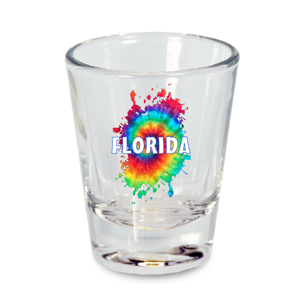Florida Shot Glass Tie Dye  (1.5oz)