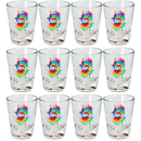 Kansas Shot Glass Tie Dye  (1.5oz)