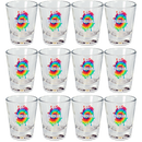 Louisiana Shot Glass Tie Dye  (1.5oz)