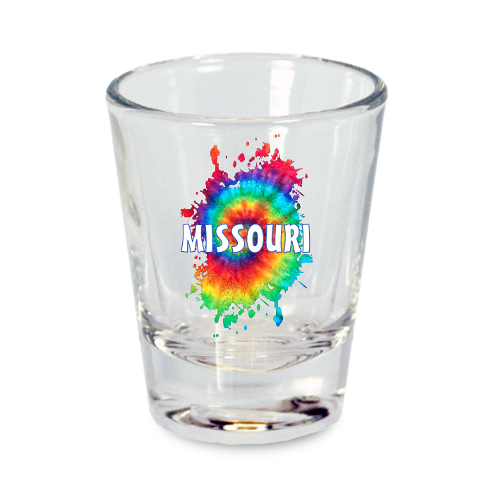 Missouri Shot Glass Tie Dye  (1.5oz)