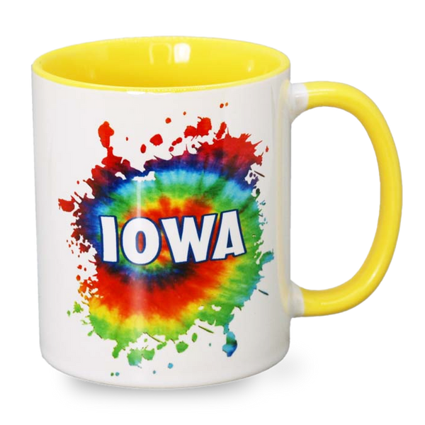 アイオワ州 マグカップ（11oz/325ml）[タイダイ] / Iowa Mug Tie Dye (11oz)