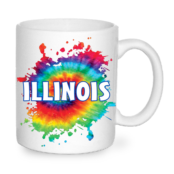 Illinois Mug Tie Dye (11oz)