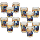 Louisiana Shot Glass Gold Rim Postcard (1.5oz)