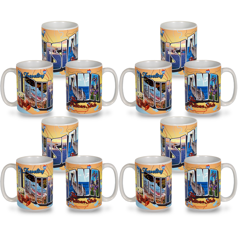 ルイジアナ州 マグカップ（15oz/443ml）[ポストカード] / Louisiana Mug Postcard (15oz)