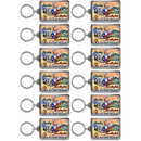 Texas Keychain Lucite Postcard