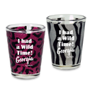 ジョージア州 ショットグラス（1.5oz）[ワイルドアニマルグリッター] / Georgia Shot Glass Wild Animal Print Glitter(1.5oz)