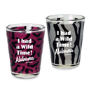 アラバマ州 ショットグラス（1.5oz）[ワイルドアニマルグリッター] / Alabama Shot Glass Wild Animal Print Glitter(1.5oz)