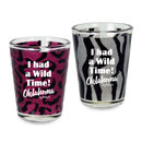 Oklahoma Shot Glass Wild Animal Print Glitter(1.5oz)