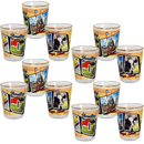 Iowa Shot Glass Gold Rim Postcard (1.5oz)