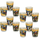 アーカンソー州 ショットグラス（1.5oz）[金縁ポストカード] / Arkansas Shot Glass Gold Rim Postcard (1.5oz)