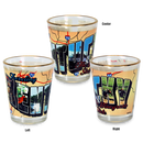 Kentucky Shot Glass Gold Rim Postcard (1.5oz)