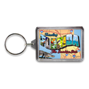 Florida Keychain Lucite Postcard