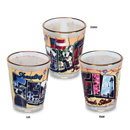 Georgia Shot Glass Gold Rim Postcard (1.5oz)