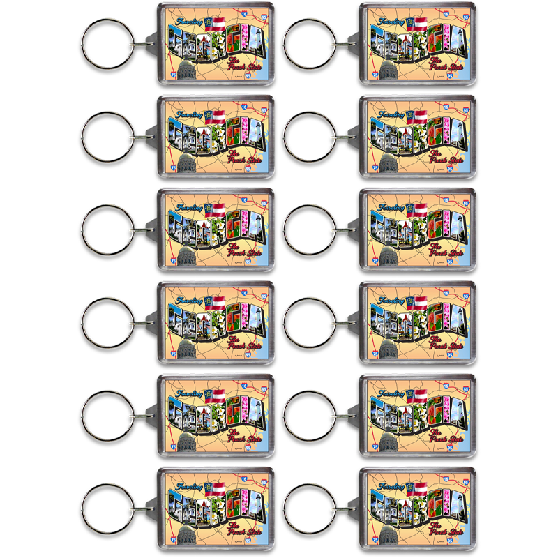 Georgia Keychain Lucite Postcard - Main Image