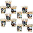 サウスカロライナ州 ショットグラス（1.5oz）[金縁ポストカード] / South Carolina Shot Glass Gold Rim Postcard (1.5oz)