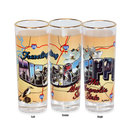 ミシシッピ州 シューターショットグラス（2oz）[金縁ポストカード] / Mississippi Shooter Gold Rim Postcard (2oz)