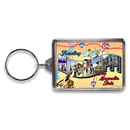 Mississippi Keychain Lucite Postcard