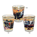 North Carolina Shot Glass Gold Rim Postcard (1.5oz)