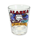 アラスカ州 ショットグラス（1.5oz）[州の地図] / Alaska Shot Glass State Map  (1.5oz)