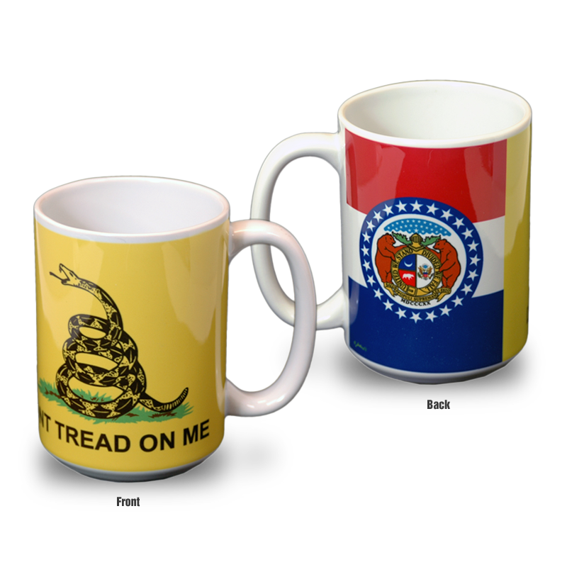 ミズーリ州 マグカップ（15oz/443ml）[ガズデンフラッグ] / Missouri Mug Gadsden Flag (15oz)
