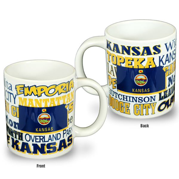カンザス州 マグカップ（20oz/591ml）[ワードマーク] / Kansas Mug XXL Wordmark (20oz)