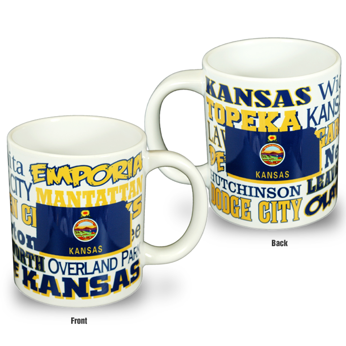 カンザス州 マグカップ（20oz/591ml）[ワードマーク] / Kansas Mug XXL Wordmark (20oz)