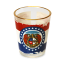 Missouri Shot Glass Gold Rim State Flag (1.5oz)