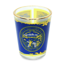 ネブラスカ州 ショットグラス（1.5oz）[金縁州旗] / Nebraska Shot Glass Gold Rim State Flag (1.5oz)