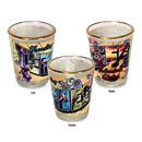 Tennessee Shot Glass Gold Rim Postcard (1.5oz)