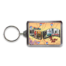 ノースカロライナ州 キーホルダー [ポストカード] / North Carolina Keychain Lucite Postcard