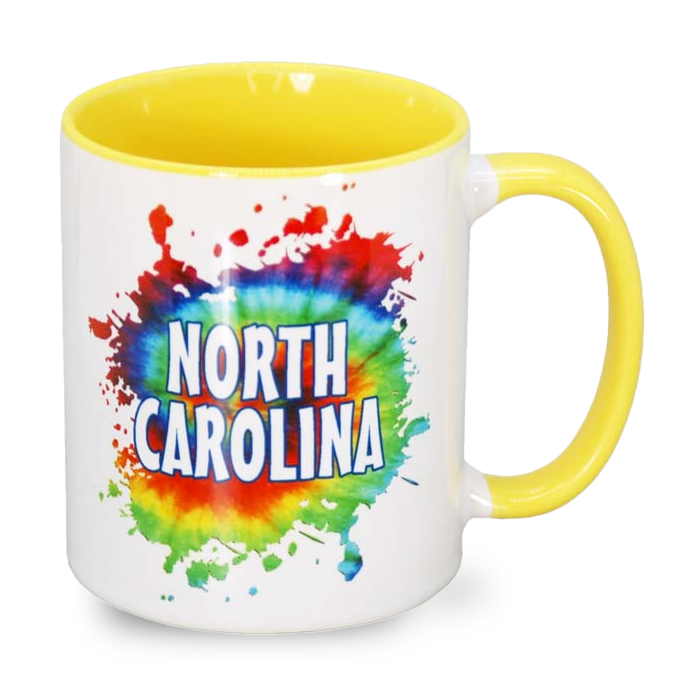ノースカロライナ州 マグカップ（11oz/325ml）[タイダイ] / North Carolina Mug Tie Dye (11oz)