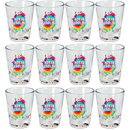 North Carolina Shot Glass Tie Dye  (1.5oz)