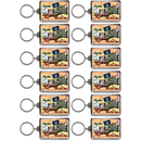 Maine Keychain Lucite Postcard