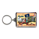 Maine Keychain Lucite Postcard