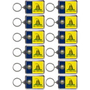 ニューハンプシャー州 キーホルダー [ガズデンフラッグ] / New Hampshire Keychain Lucite Gadsden Flag